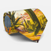 トラベルメキシコスタイリッシュサボテンの町の砂漠 ネクタイ (ロール)