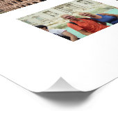 トラベルメモリーズコラージュ36 X 24白い背景 ポスター (コーナー)