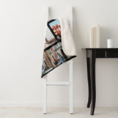 トラベルメモリーズ写真記念ブラックグレー シェルパブランケット (インサイチュ)