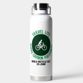 トラベルライト、減らカーボンフットプリント.w ウォーターボトル (背面)