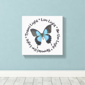 トラベルライトBe Light Live Light蝶 キャンバスプリント (インサイチュ (ウッドフロア))