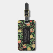 トラベルラゲッジタグ:ウィリアム・モリス:ザクロ ラゲッジタグ (正面縦)
