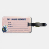 トラベルラゲッジタグ ラゲッジタグ (裏面横)