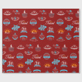 トラベルラベル ラッピングペーパー (フラット)