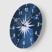 トラベルワールドマップコンパスバラ ラージ壁時計 (傾斜)