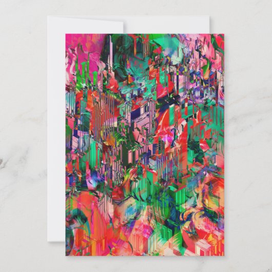 トラベルワールド抽象芸術シティ建物スカイライン シーズンカード (正面)