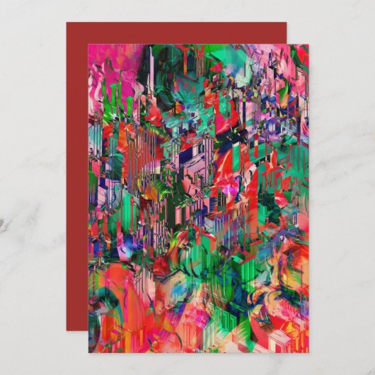 トラベルワールド抽象芸術シティ建物スカイライン シーズンカード (正面/裏面)