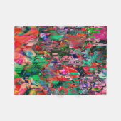 トラベルワールド抽象芸術シティ建物スカイライン フリースブランケット (正面(横))