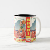 トラベルヴィンテージオーストラリアボンディビーチ ツートーンマグカップ (正面右)