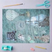 トラベルヴィンテージデコページ20インチx 30インチティッシュペーパー 薄葉紙 (クラフト)