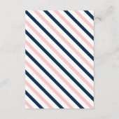 トラベルヴィンテージネイビー結婚ピンクズスイート詳細 エンクロージャーカード (裏面)