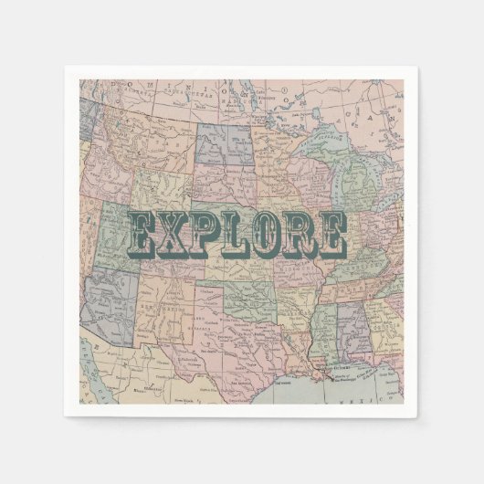 トラベル引用文ナプキン スタンダードカクテルナプキン (正面)