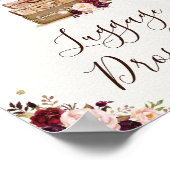 トラベル アドベンチャー 荷物預かり ヴィンテージ フラワー ポスター (角)