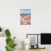 トラベル アート 絵画 都市 デンマーク オーフス ポスター (ホームオフィス)