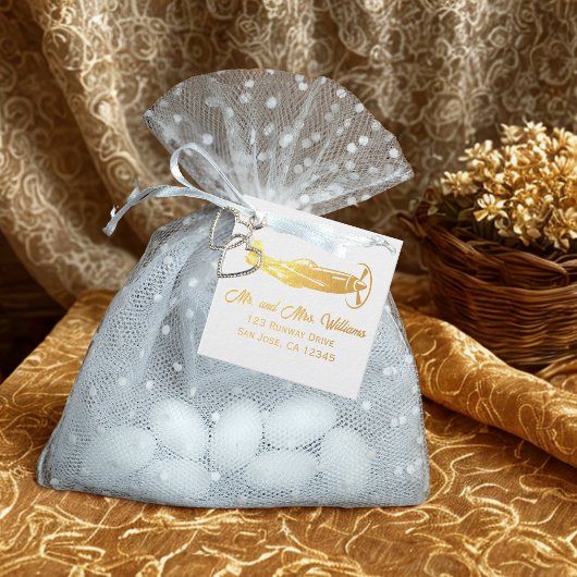 トラベル ウェディング P-51 マスタング ヴィンテージ エアプレーン フェイバータグ