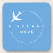 トラベル エアプレーンモード モダン ミニマリスト 航空 コースター (正面)