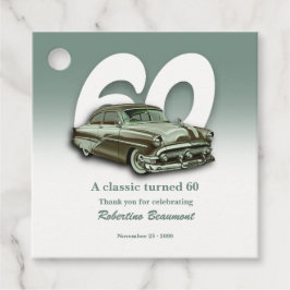 トラベル クラシック グリーン カー 60歳の誕生日 フェイバータグ