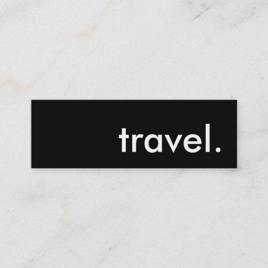 トラベル. スキニー名刺 (正面)