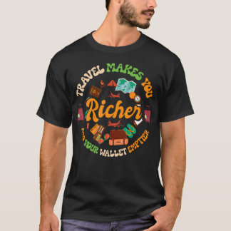 トラベル バックパック スーツケース 楽しい 旅行用品 パスポート カ Tシャツ