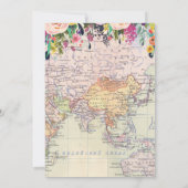 トラベル ブライダルシャワー 招待状 (裏面)