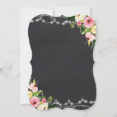 トラベル ブライダルシャワー 招待状 ミス トゥ ミセス フローラル (裏面)