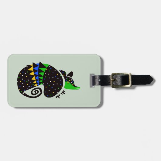トラベル!ARMADILLO – 野生動物の戦士 – 自然- ラゲッジタグ (正面横)