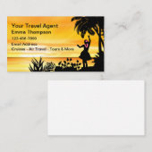 トラベ最高のルエージェントの名刺テンプレート 名刺 (正面/裏面)