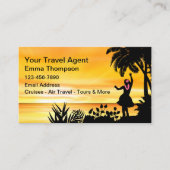 トラベ最高のルエージェントの名刺テンプレート 名刺 (正面)