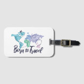 トラベ生まれル水の色に ラゲッジタグ (正面横)