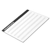 トラベ空白のラーズとミュージシャンのミュージカルスコアNp ノートパッド (アングル)