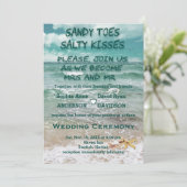 トラベ魅力的ルビーチ目的地Starfish結婚ズ 招待状 (スタンド正面)