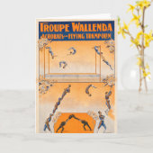 トラペーズ、アクロバット及びト飛んでいるロポリン カード (黄色い花)