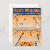 トラペーズ、アクロバット及びト飛んでいるロポリン ポストカード (正面/裏面)