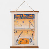 トラペーズ、アクロバット及びト飛んでいるロポリン 吊り下げ型タペストリー (正面)