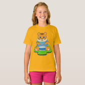 トラミュージシャンドラム音楽 Tシャツ (正面フル)
