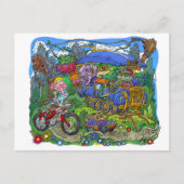 トラムで旅行。 ポストカード (正面)