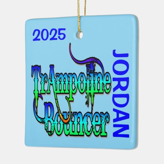 トラムカスタムポリンバウンサー セラミックオーナメント (左)