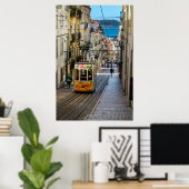 トラムカラフル伝統的リスボンポルトガル ポスター (ホームオフィス)