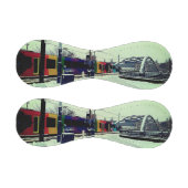 トラムストライプの、橋あり 野球ボール (パネル)