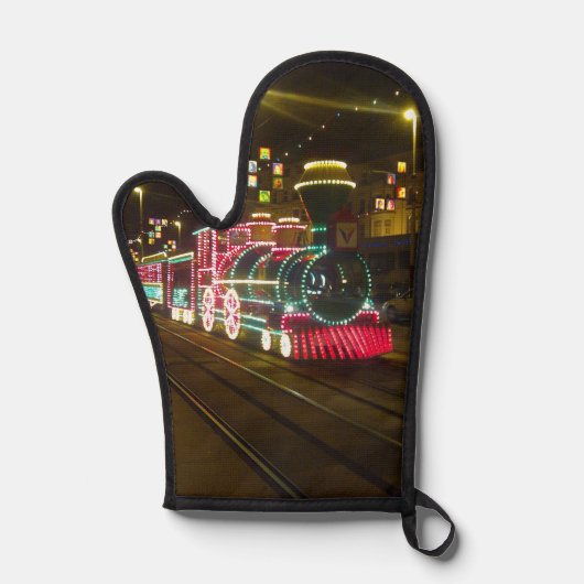 トラムトレイン – Blackpool Illuminationsはがき 鍋つかみ (正面)