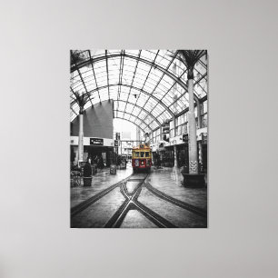 トラム: Christchurch New Zealand Canvas キャンバスプリント