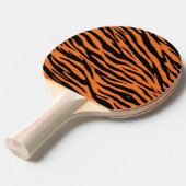 トラモダンスストライプのスキンプリント猫ワイルドブラックワイルドブラックワイン 卓球ラケット (正面アングル)