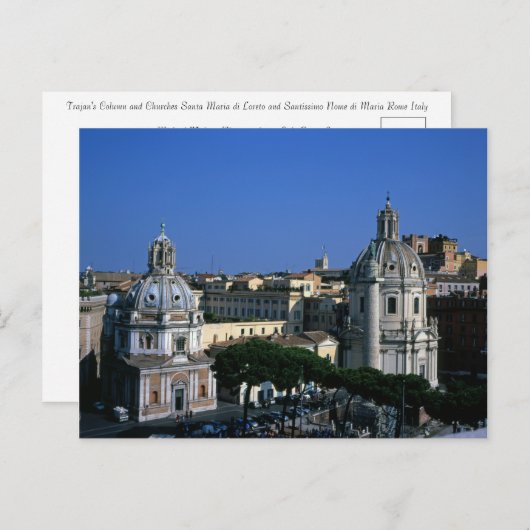 トラヤヌスの記念柱 ローマ イタリア ポストカード (正面/裏面)