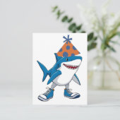 トララレロ トラララ 誕生日 カートゥーン サメ ポストカード (スタンド正面)