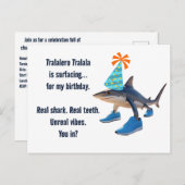 トラレロトララカスタマイズ可能誕生日 案内ポストカード (正面/裏面)