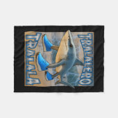 トラレロトララブラインロイタリアンットミーム誕生日F フリースブランケット (正面(横))