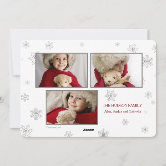 トランキルスノーホリデーフォトカード シーズンカード (裏面)