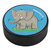 トランクおもしろいマンガに鳥を乗せた可愛い象 アイスホッケーパック (3/4)