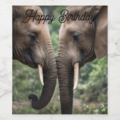 トランクからトランクへ：優しい象の抱擁» ワインラベル (シングルラベル)