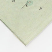 トランクの太平洋の壮大な鉄道の地図 フリースブランケット (角)